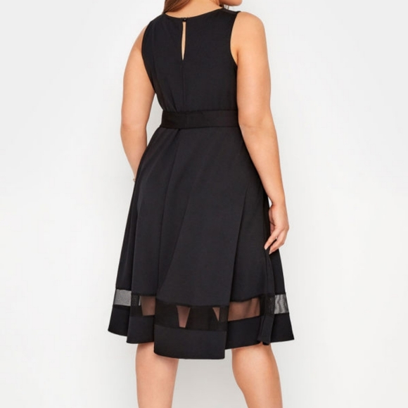 Black fit and flare dress - Picture 2 of 4